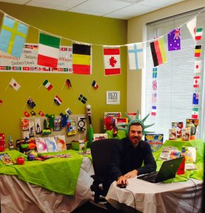 As part of our annual Employee Appreciation Week, our allied health division celebrated with an around the world theme, including a store in which employees could select international gifts. 