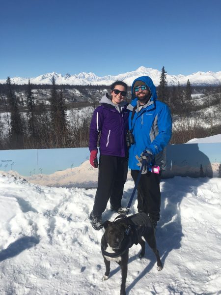 CompHealth - 3 advantages for traveling physical therapists - image of traveling therapists Lauren and Matt on assignment in Alaska