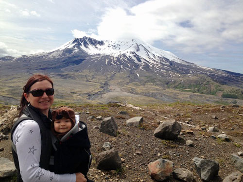 Travel physical therapist Jennifer and son