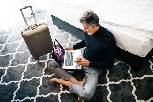Connect with your family through technology while working locum tenens