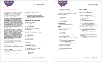 physician contract negotiation checklist