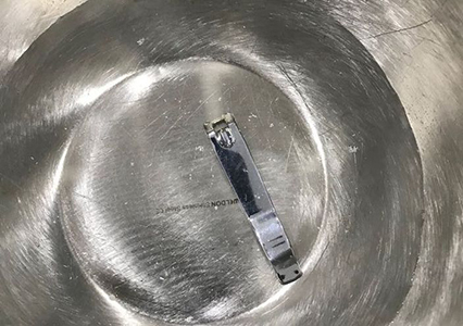 Nail clippers in bowl
