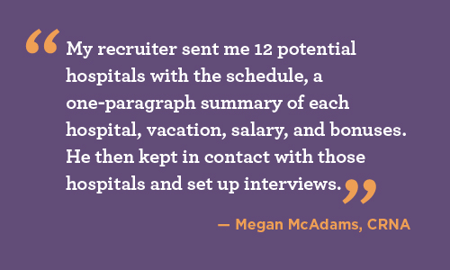 Why Megan McAdams worked with a staffing agency to find a permanent job