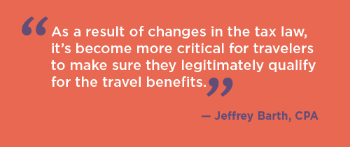 Quote about locums taxes by Jeffrey Barth, tax advisor