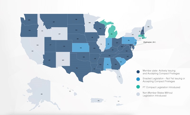 Practice Physical Therapy In More Than One State With The Pt Compact