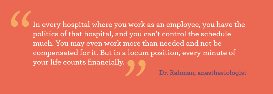 Anesthesiology salary report Rahman quote