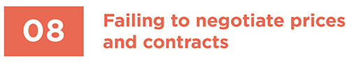 Common locums mistake #8: Failing to negotiate prices and contracts
